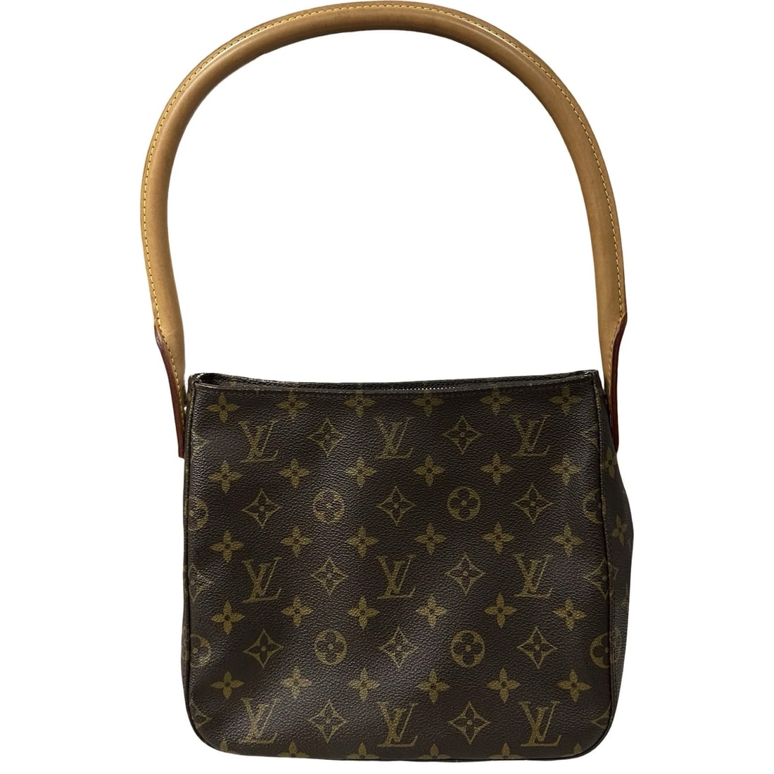 LOUIS VUITTON LOOPING MM SHOULDER BAG: LOUIS VUITTON Looping MM Shoulder Bag Brand: LOUIS VUITTON Type: Shoulder Bag Material: Monogram Color: Brown Size: W24cm x H21cmx D10cm W9.4 x H8.3x D3.9inch Accessories: None Accessories Notice: