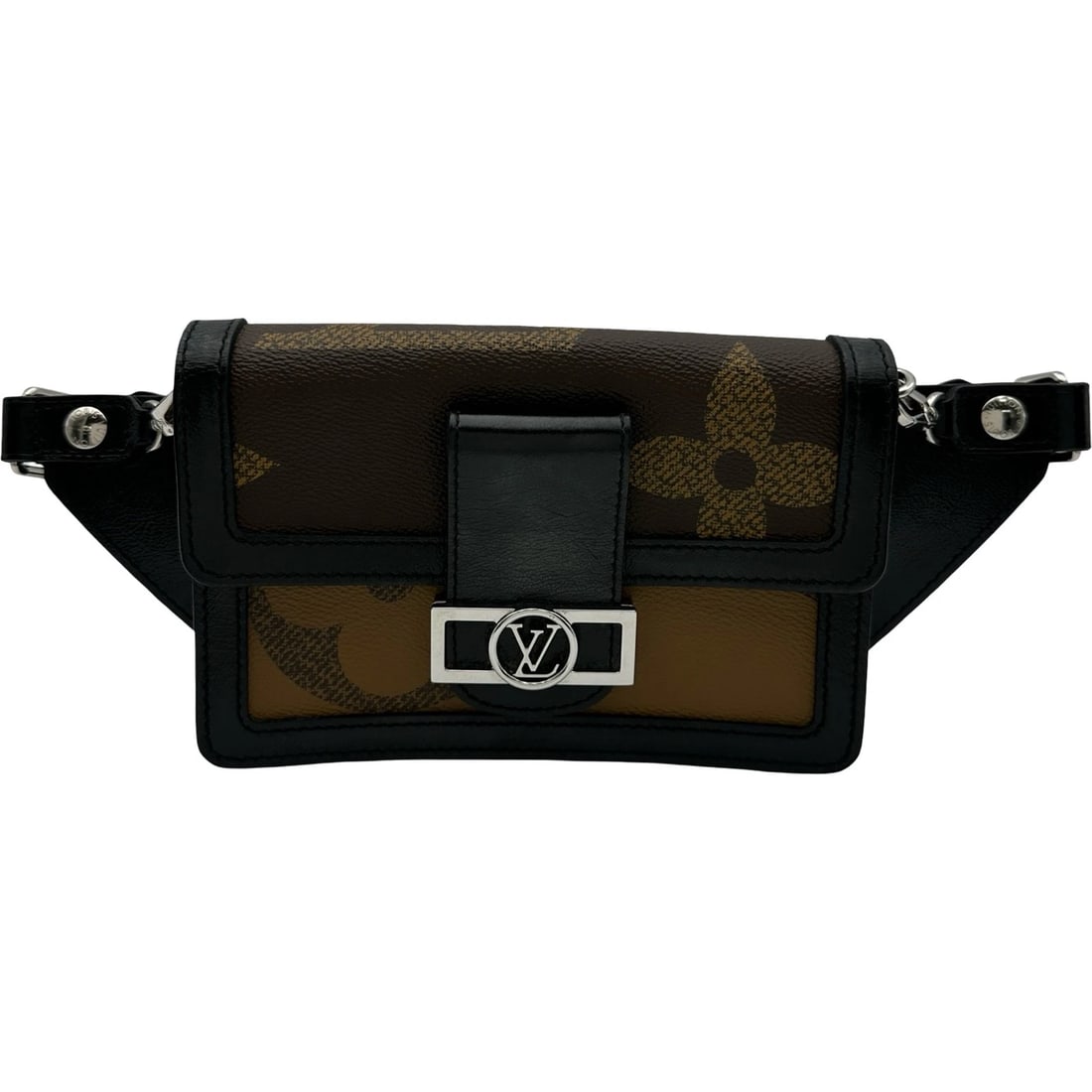 LOUIS VUITTON BAMBACH DAUPHINE WAIST BAG: LOUIS VUITTON Bambach Dauphine Waist bag Brand: LOUIS VUITTON Type: Waist bag Material: Monogram/Reverse Giant Color: Brown Size: W19cm x H12.5cmx D3cm W7.5 x H4.9x D1.2inch Accessories: None