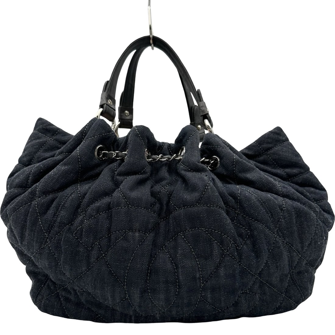 CHANEL KOKOKABAS GM SHOULDER BAG: CHANEL Kokokabas GM Shoulder Bag Brand: CHANEL Type: Shoulder Bag Material: denim Color: Blue SilverHardware Size: W58cm x H32cmx D13cm W22.8 x H12.6x D5.1inch Accessories: None Accessories Notice: