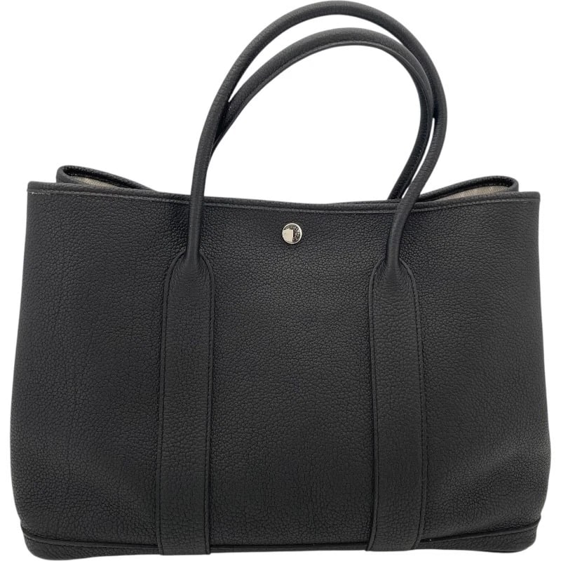 HERMES GARDEN PARTY PM HANDBAG: HERMES Garden party PM Handbag Brand: HERMES Type: Handbag Material: Negonda Color: Black SVHardware Size: W36cm x H25.5cmx D17cm W14.2 x H10.0x D6.7inch Accessories: None Accessories Noti