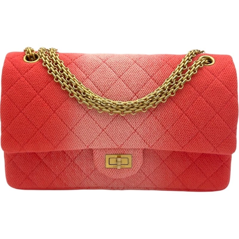 CHANEL 2.55 LARGE FLAP BAG SHOULDER BAG: CHANEL 2.55 Large Flap Bag Shoulder Bag Brand: CHANEL Type: Shoulder Bag Material: canvas Color: Red gold hardware Size: W28cm x H17cmx D9cm W11.0 x H6.7x D3.5inch Accessories: None Access
