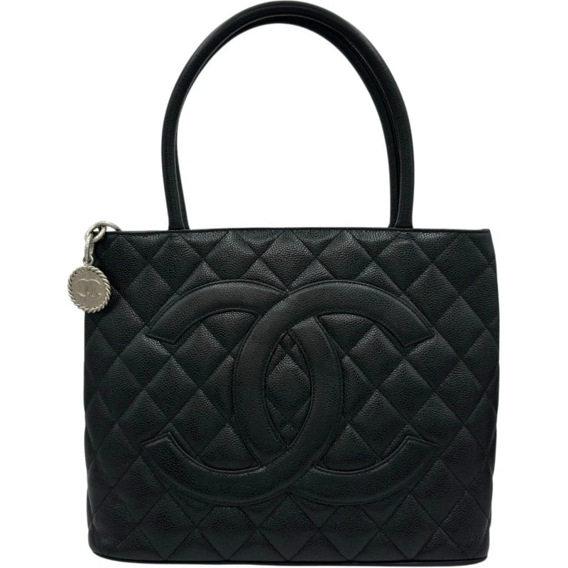 CHANEL STANDARD TOTE BAG: CHANEL Standard Tote Bag Brand: CHANEL Type: Tote Bag Material: caviar Color: Black SilverHardware Size: W31.5cm x H24.5cmx D14cm W12.4 x H9.6x D5.5inch Accessories: None Accessories Notice: When
