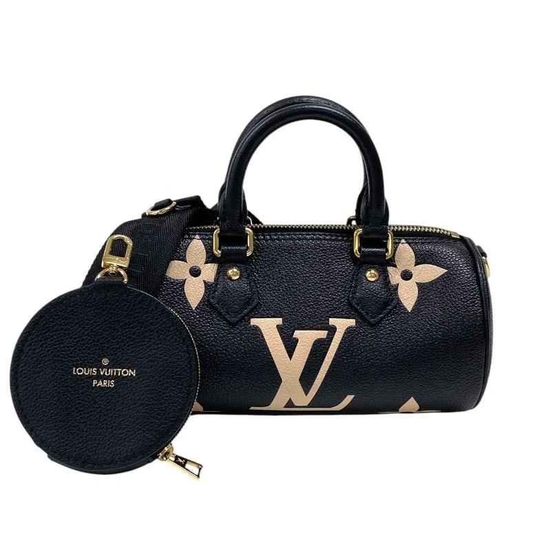 LOUIS VUITTON PAPILLON BB SHOULDER BAG: LOUIS VUITTON Papillon BB Shoulder Bag Brand: LOUIS VUITTON Type: Shoulder Bag Material: Bicolor Monogram Empreinte Color: Black Gold Hardware Size: W20cm x H10cmx D10cm W7.9 x H3.9x D3.9inch Acce
