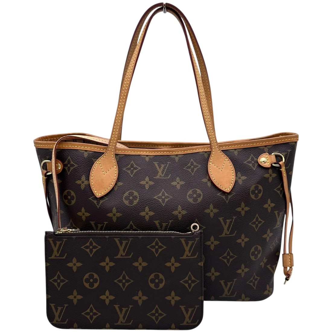 LOUIS VUITTON NEVER FULL PM TOTE BAG: LOUIS VUITTON Never full PM Tote Bag Brand: LOUIS VUITTON Type: Tote Bag Material: Monogram canvas Color: Brown Size: W29cm x H22cmx D13cm W11.4 x H8.7x D5.1inch Accessories: None Accessor