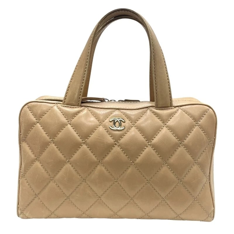 CHANEL WILD STITCH HANDBAG: CHANEL Wild Stitch Handbag Brand: CHANEL Type: Handbag Material: Calf leather Color: beige Size: W32cm x H20cmx D8cm W12.6 x H7.9x D3.1inch Accessories: None Accessories Notice: When purch