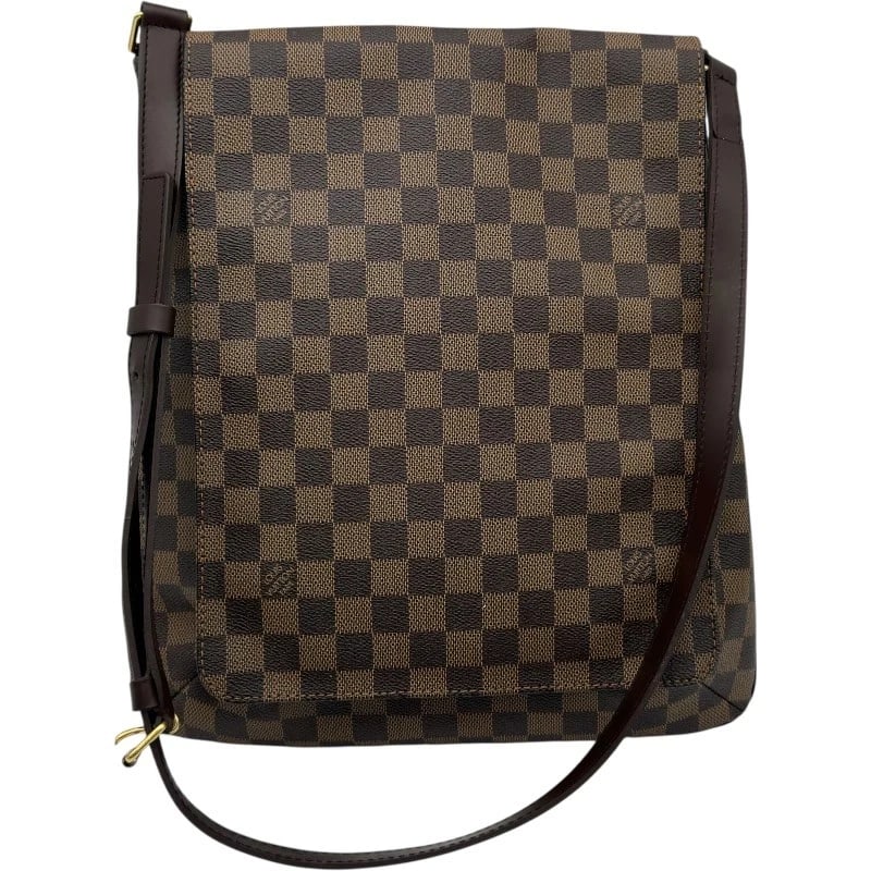 LOUIS VUITTON MUSET SHOULDER BAG: LOUIS VUITTON Muset Shoulder Bag Brand: LOUIS VUITTON Type: Shoulder Bag Material: Damier Color: Brown Size: W33cm x H36.5cmx D7cm W13.0 x H14.4x D2.8inch Accessories: None Accessories Notice: When