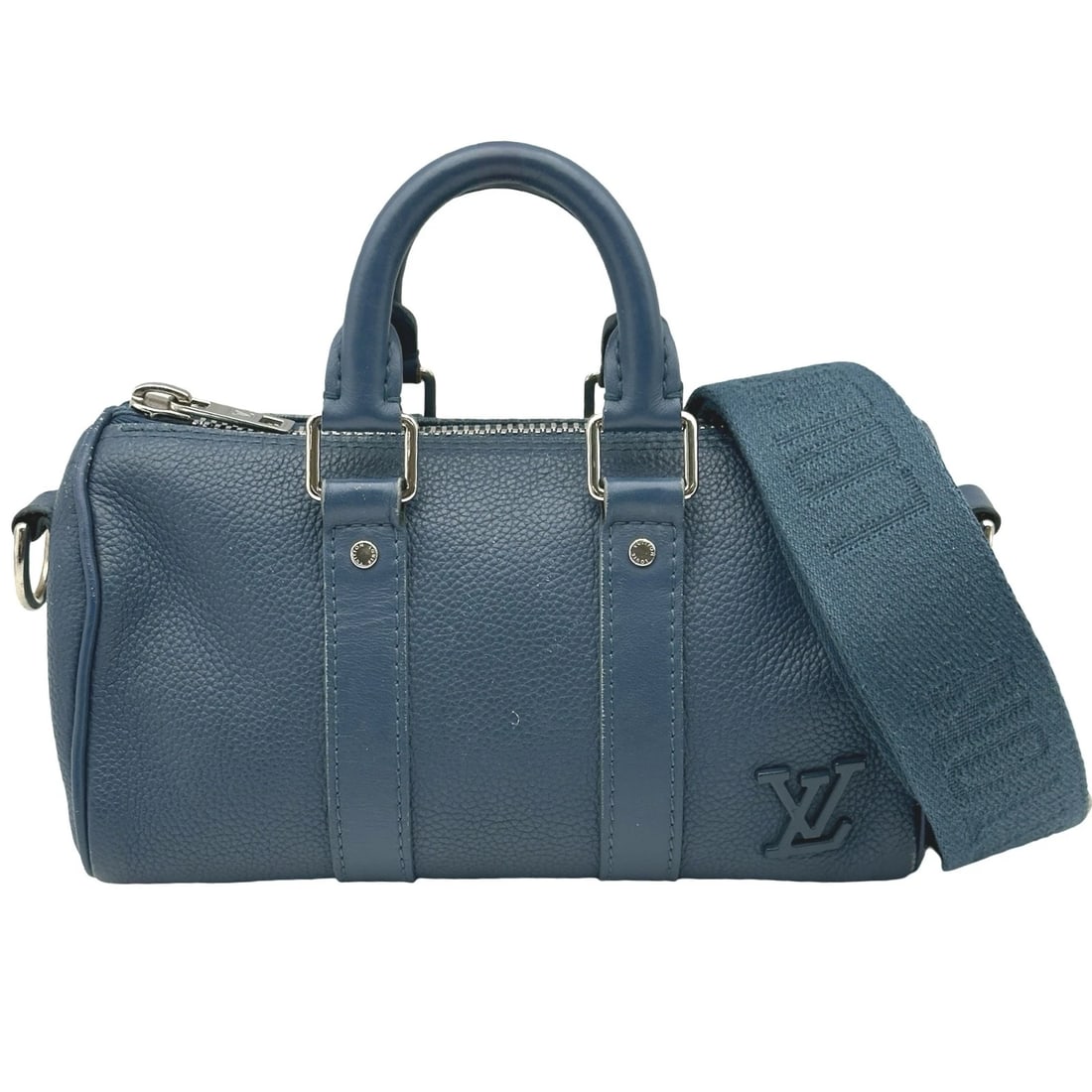 LOUIS VUITTON KEEPOL XS HANDBAG: LOUIS VUITTON Keepol XS Handbag Brand: LOUIS VUITTON Type: Handbag Material: LV Aerogram Color: blue Size: W21cm x H12cmx D9cm W8.3 x H4.7x D3.5inch Accessories: None Accessories Notice: W