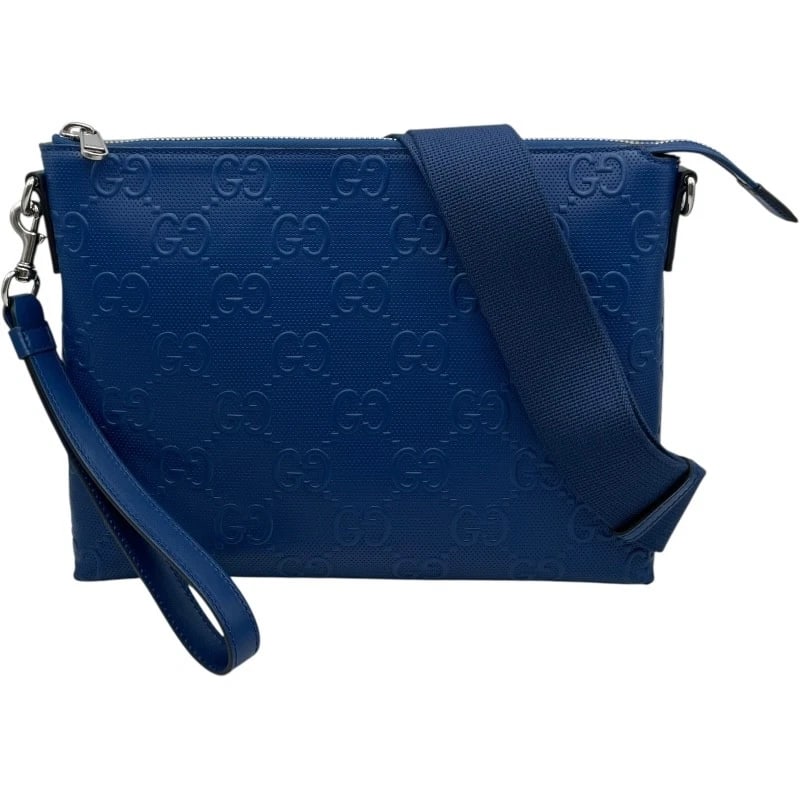 GUCCI MEDIUM CROSSBODY BAG BODY BAG: GUCCI Medium Crossbody Bag body bag Brand: GUCCI Type: body bag Material: Guccisima Color: Navy Size: W31cm x H23cmx D3.5cm W12.2 x H9.1x D1.4inch Accessories: None Accessories Notice: Whe