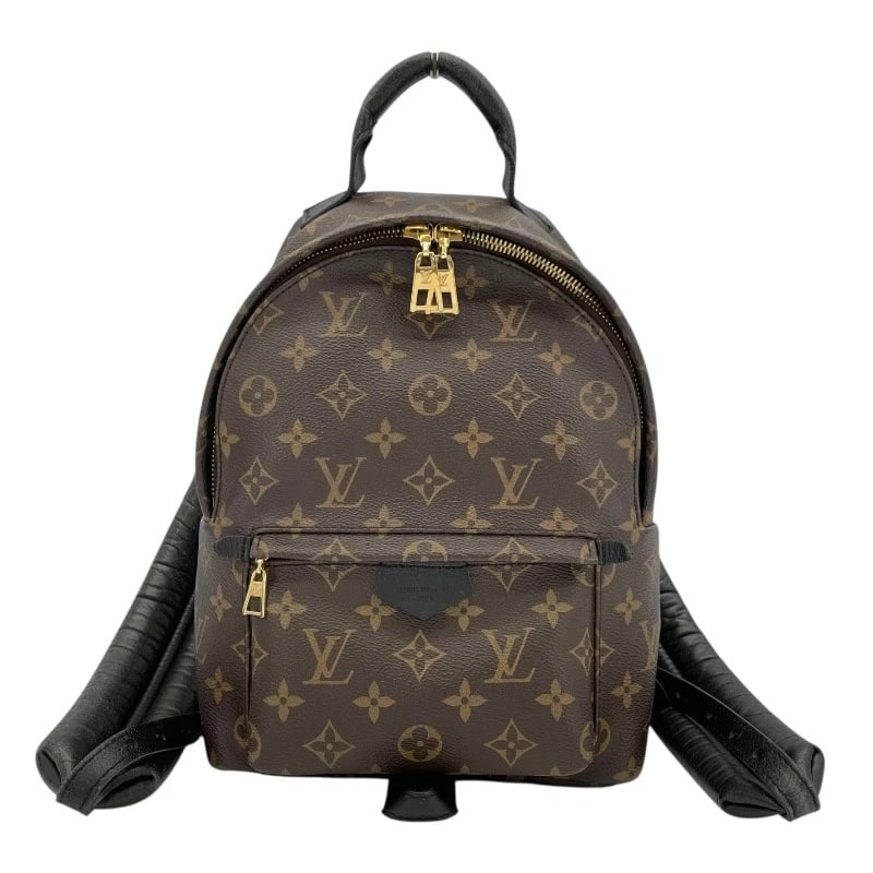 LOUIS VUITTON PALM SPRINGS BACKPACK: LOUIS VUITTON Palm Springs Backpack Brand: LOUIS VUITTON Type: Backpack Â· Daypack Material: Monogram canvas Color: Brown Size: W20cm x H31cmx D11cm W7.9 x H12.2x D4.3inch Accessories: None
