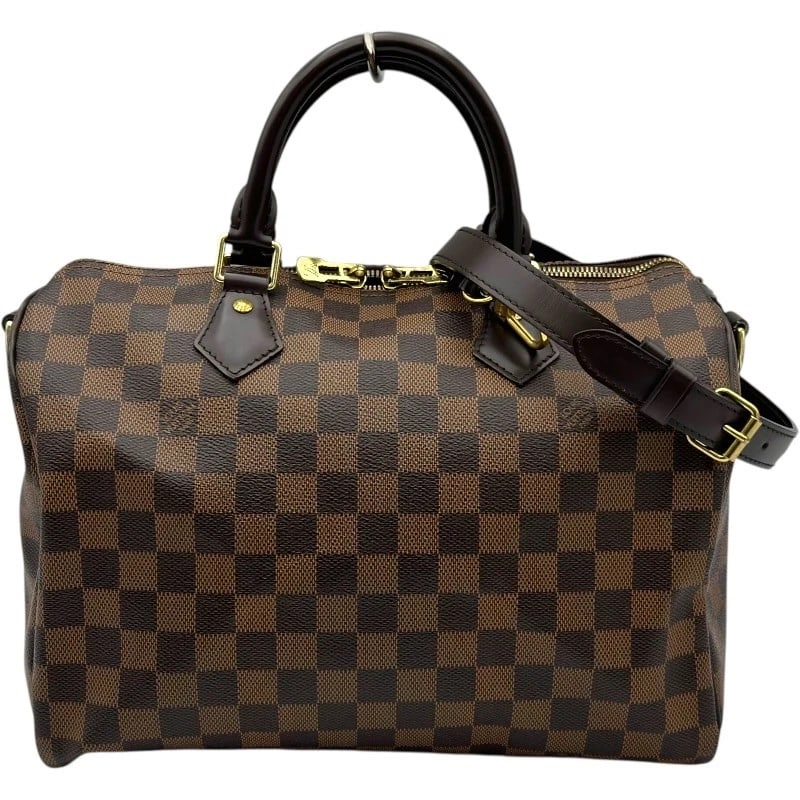 LOUIS VUITTON SPEEDY BANDRIERE 30 HANDBAG: LOUIS VUITTON Speedy Bandriere 30 Handbag Brand: LOUIS VUITTON Type: Handbag Material: Damier Color: Brown Size: W30cm x H21cmx D17cm W11.8 x H8.3x D6.7inch Accessories: None Accessories N