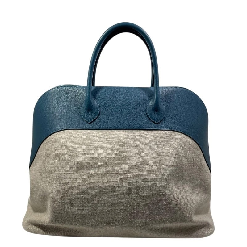 HERMES BOLIDE RELAX 45 HANDBAG: HERMES Bolide Relax 45 Handbag Brand: HERMES Type: Handbag Material: Toile/Evercolor Color: Corver Size: W46cm x H35cmx D24cm W18.1 x H13.8x D9.4inch Accessories: None Accessories Notice:
