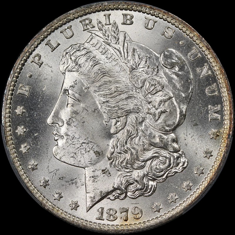 1879-O MORGAN SILVER DOLLAR SUPERB: 1879-O Morgan Silver Dollar Superb Year: 1879 Fineness: 0.9 Composition: Silver Denomination: None Country of Origin: United States Accessories: None Accessories Notice: When purchasing pre-owned
