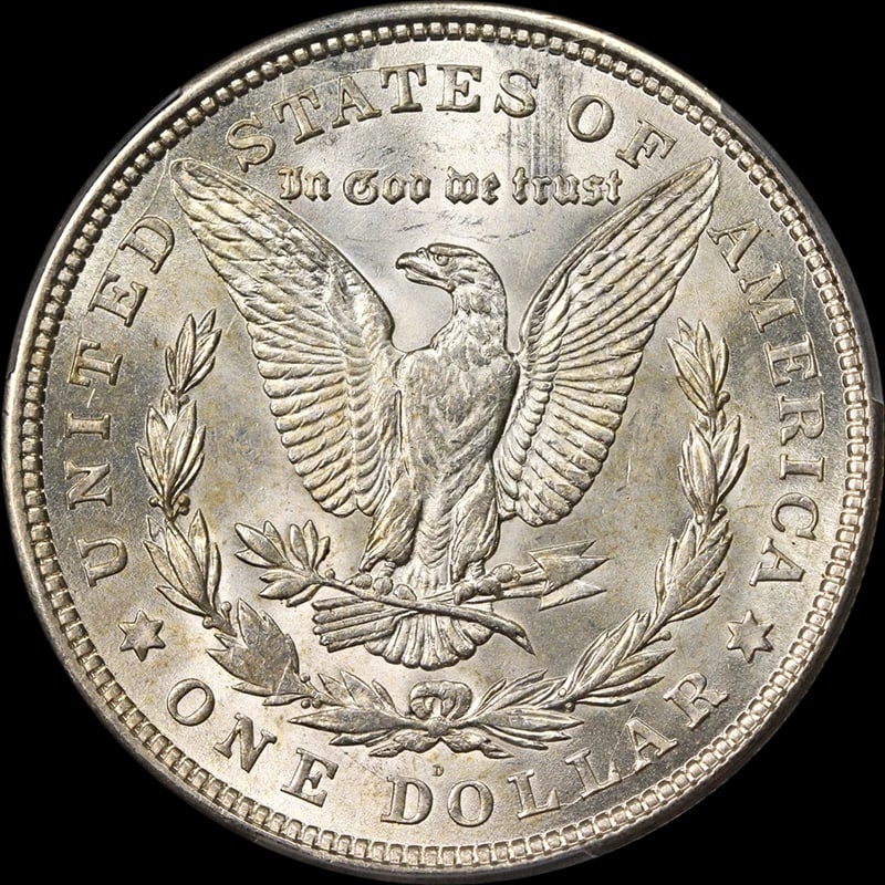 1921-D MORGAN SILVER DOLLAR - 2