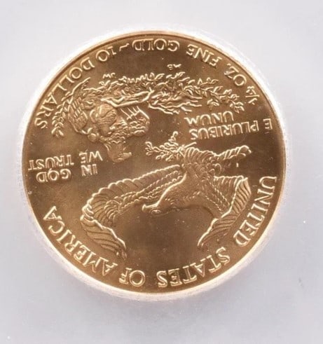 1998 $10 AMERICAN GOLD EAGLE - 2