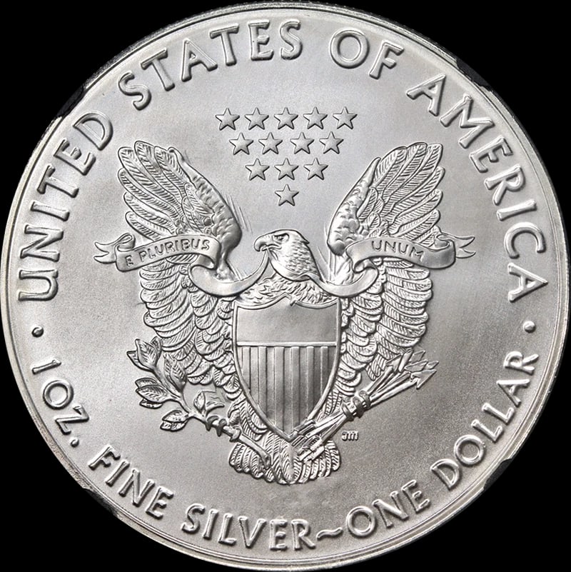 2017 (P) SILVER AMERICAN EAGLE $1 - 2