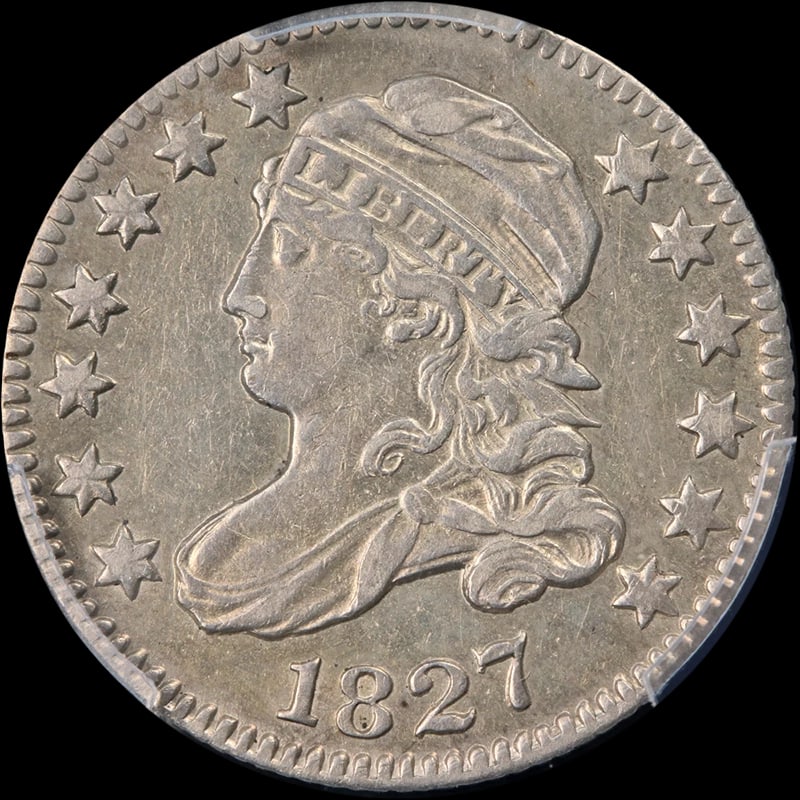 1827 BUST DIME AU DETAILS NICE EYE APPEAL NICE STRIKE: 1827 Bust Dime AU Details Nice Eye Appeal Nice Strike Year: 1827 Fineness: 0.9 Composition: Silver Denomination: None Country of Origin: United States Accessories: None Accessories Notice: