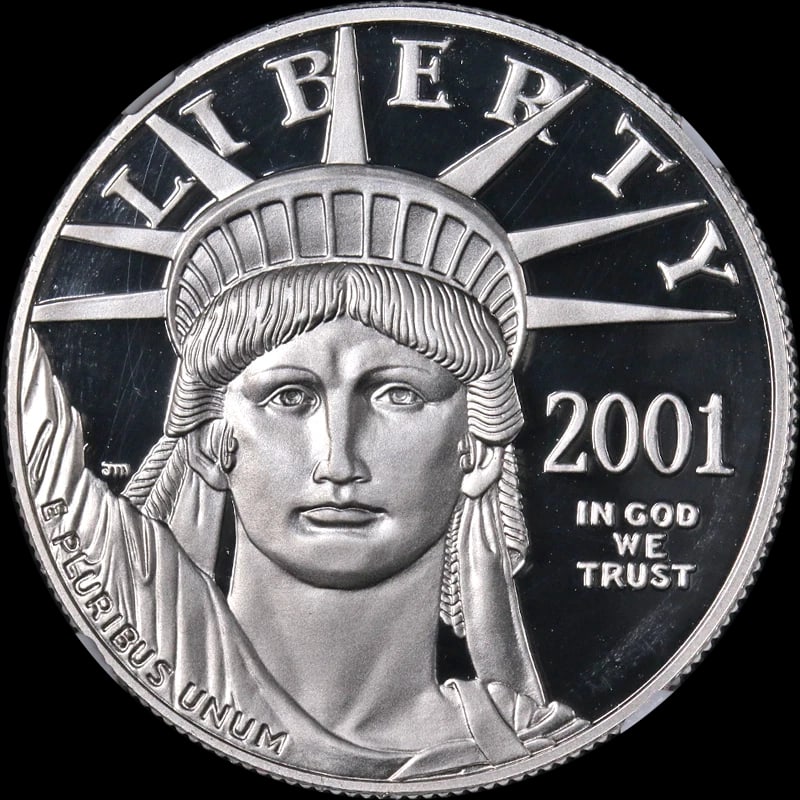 2001-W PLATINUM AMERICAN EAGLE $100 (1 of 2)