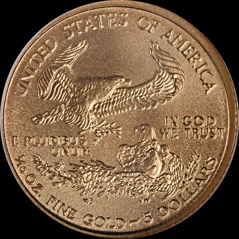 2005 GOLD AMERICAN EAGLE $5 - 2