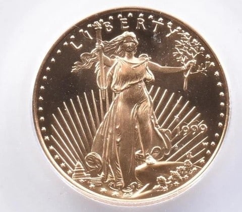 1999 $10 AMERICAN GOLD EAGLE (1 of 2)