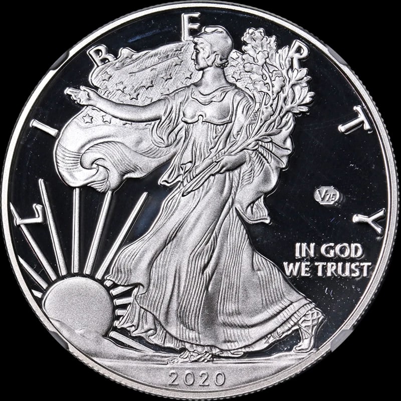 2020 W PROOF SILVER EAGLE WORLD WAR II: 2020 W Proof Silver Eagle World War II Year: 2020 Fineness: None Composition: Silver Denomination: None Country of Origin: United States Accessories: None Accessories Notice: When purchasi