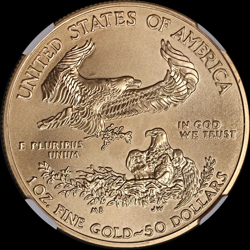 2010 GOLD AMERICAN EAGLE $50 - 2