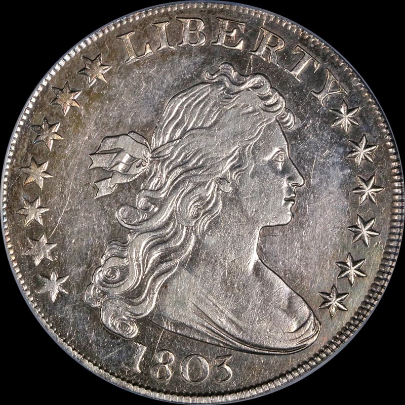 1803 BUST DOLLAR SMALL 3: 1803 Bust Dollar Small 3 Year: 1803 Fineness: None Composition: Silver Denomination: None Country of Origin: United States Accessories: None Accessories Notice: When purchasing pre-owned g
