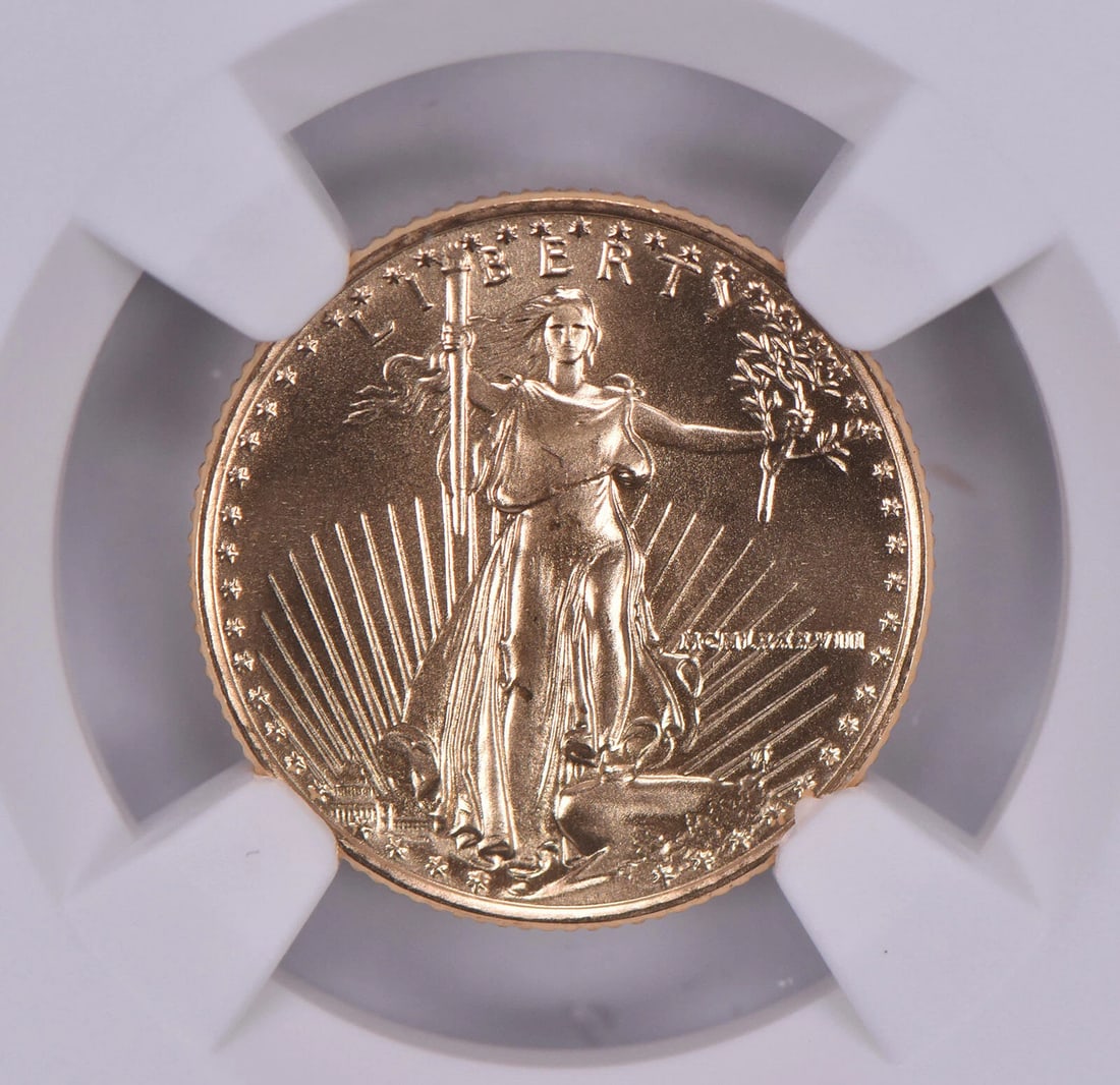 1988 $5 AMERICAN GOLD EAGLE: 1988 $5 American Gold Eagle Brand/Mint: None Year: 1988 Fineness: None Denomination: $5 Country of Origin: United States Accessories: None Accessories Notice: When purchasing pre-owned goo