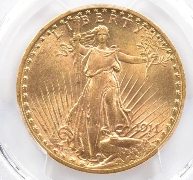 1911 $20 SAINT GAUDENS GOLD DOUBLE EAGLE: 1911 $20 Saint Gaudens Gold Double Eagle Brand/Mint: None Year: 1911 Fineness: None Denomination: $20 Country of Origin: United States Accessories: None Accessories Notice: When purchasing