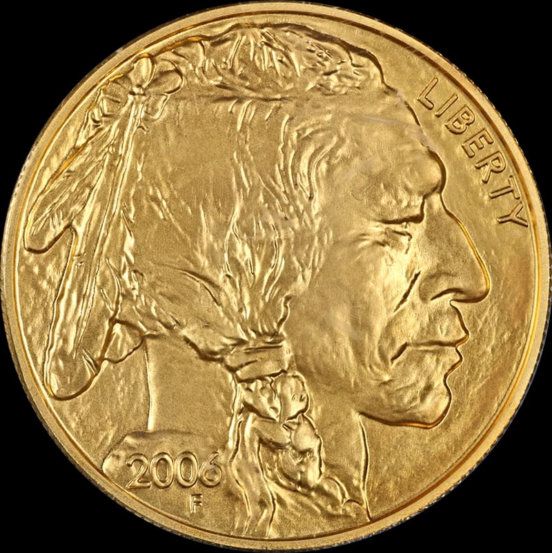 2006 BUFFALO GOLD $50: 2006 Buffalo Gold $50 Year: 2006 Fineness: 0.9999 Composition: Gold Denomination: $50 Country of Origin: United States Accessories: None Accessories Notice: When purchasing pre-owned goods