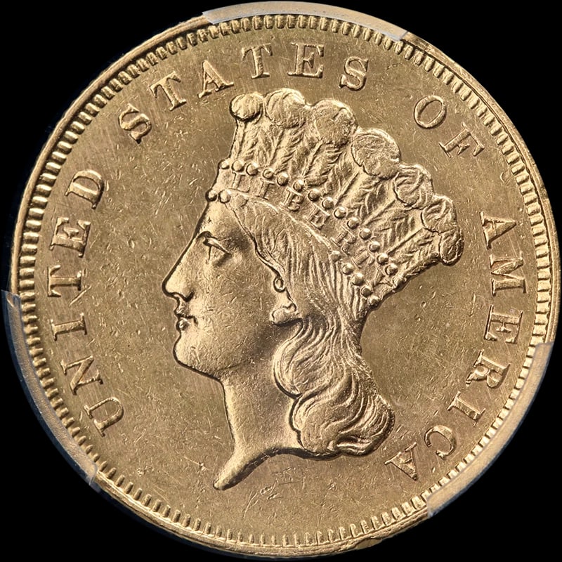 1864 INDIAN PRINCESS GOLD $3: 1864 Indian Princess Gold $3 Year: 1864 Fineness: 0.9 Composition: Gold Country of Origin: United States Accessories: None Accessories Notice: When purchasing pre-owned goods, please refer to the