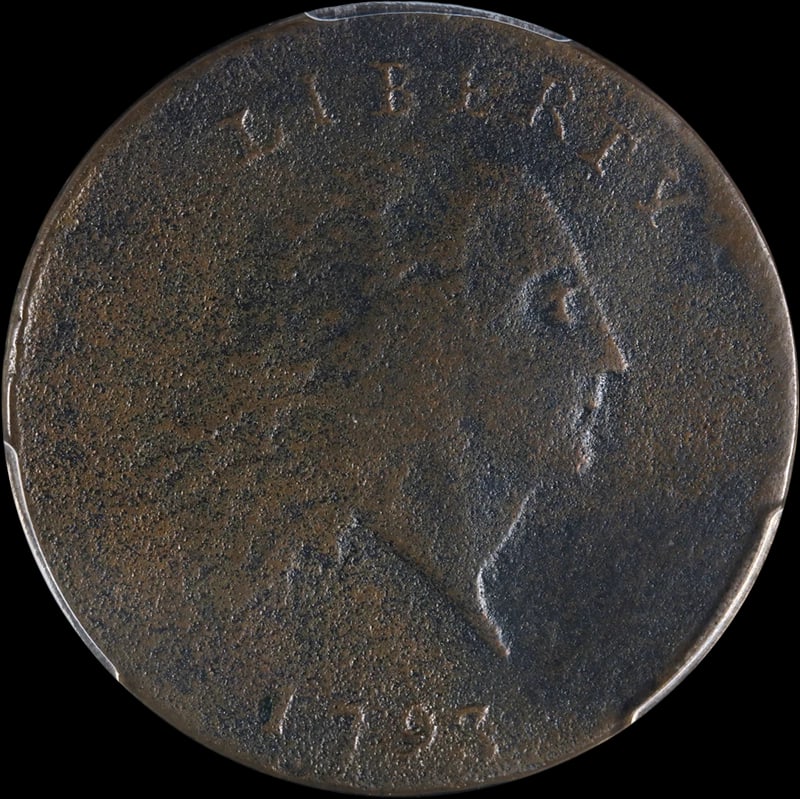 1793 LARGE CENT CHAIN, AMERICA: 1793 Large Cent Chain, America Year: 1793 Fineness: None Composition: Copper Denomination: None Country of Origin: United States Accessories: None Accessories Notice: When purchasing pre-o