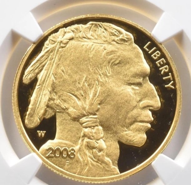 2008-W $50 AMERICAN GOLD BUFFALO: 2008-W $50 American Gold Buffalo Brand/Mint: None Year: 2008 Fineness: 0.9999 Country of Origin: United States Accessories: None Accessories Notice: When purchasing pre-owned goods, please refer t