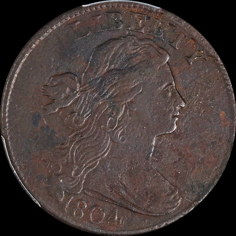 1804 LARGE CENT XF DETAILS KEY DATE: 1804 Large Cent XF Details Key Date Year: 1804 Fineness: None Composition: Copper Denomination: None Country of Origin: United States Accessories: None Accessories Notice: When purchasing