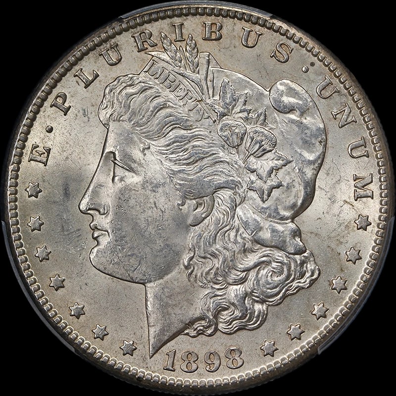 1898-S MORGAN SILVER DOLLAR UNC DETAILS GREAT EYE APPEAL NICE STRIKE (1 of 2)