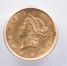 1853 $1 LIBERTY HEAD GOLD DOLLAR: 1853 $1 Liberty Head Gold Dollar Brand/Mint: None Year: 1853 Fineness: None Denomination: $1 Country of Origin: United States Accessories: None Accessories Notice: When purchasing pre-owne
