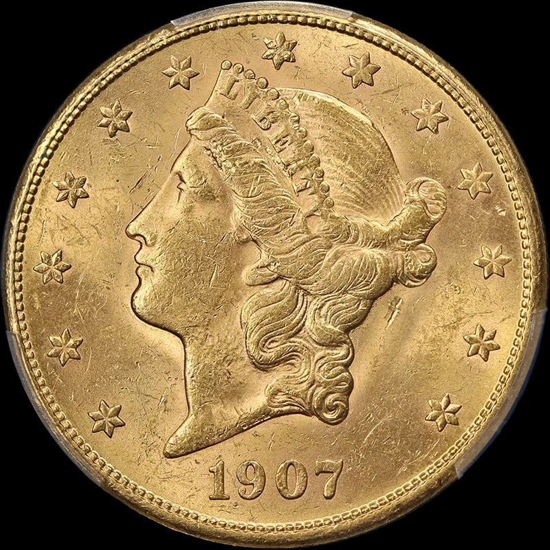 1907-S LIBERTY GOLD $20: 1907-S Liberty Gold $20 Year: 1907 Fineness: 0.9 Composition: Gold Country of Origin: United States Accessories: None Accessories Notice: When purchasing pre-owned goods, please refer to the photos