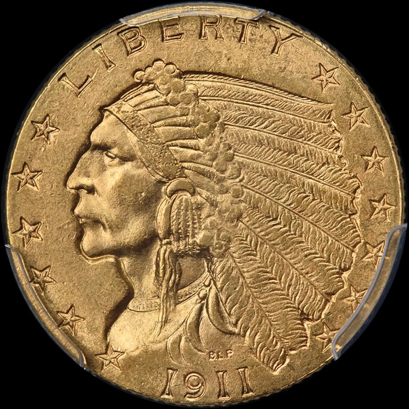 1911-D INDIAN GOLD $2.50: 1911-D Indian Gold $2.50 Year: 1911 Fineness: 0.9 Composition: Gold Denomination: $2.50 Country of Origin: United States Accessories: None Accessories Notice: When purchasing pre-owned goods, please