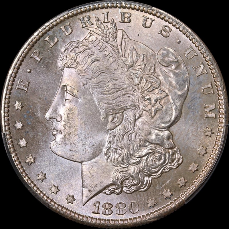 1880-S MORGAN SILVER DOLLAR GREAT EYE: 1880-S Morgan Silver Dollar Great Eye Year: 1880 Fineness: 0.9 Composition: Silver Denomination: None Country of Origin: United States Accessories: None Accessories Notice: When purchasing