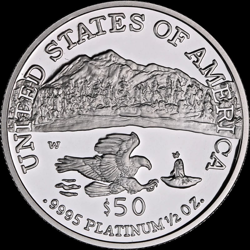 2002-W PLATINUM AMERICAN EAGLE $50 - 2