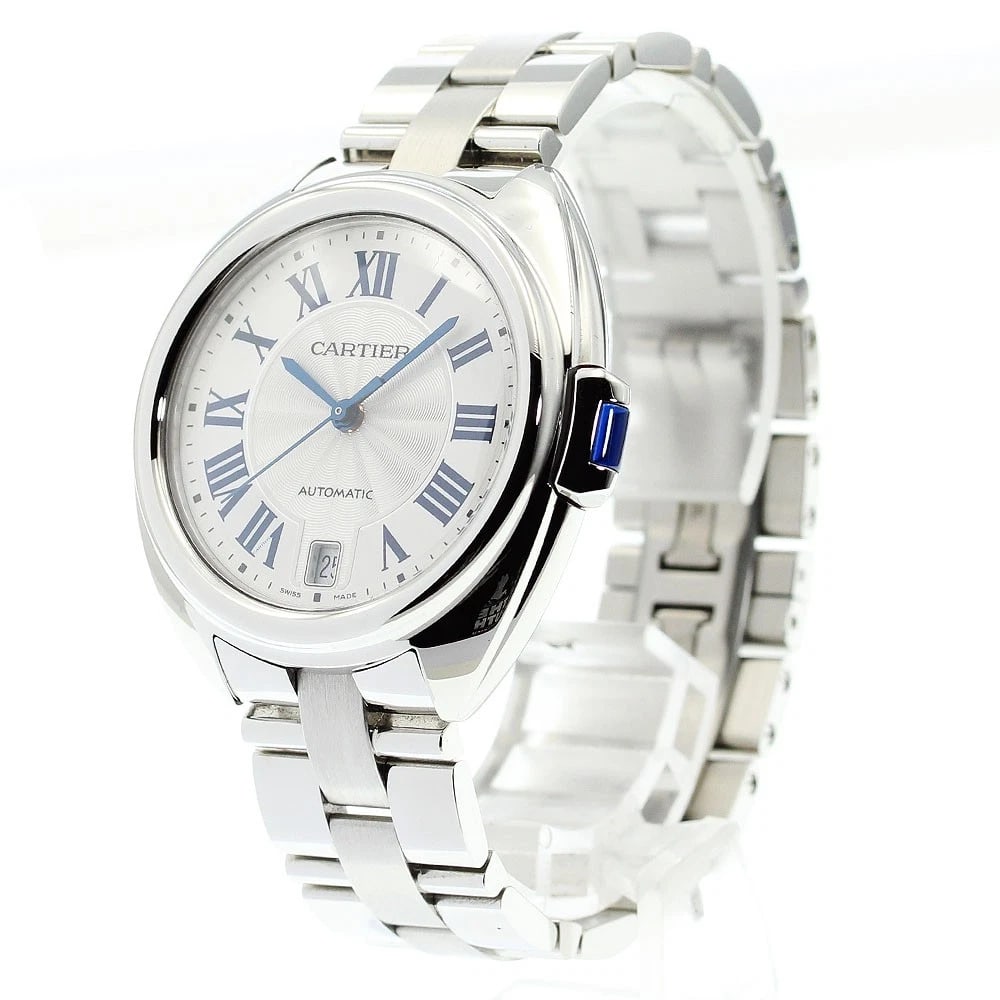 CARTIER KUREDU DATE SILVER AUTOMATIC WATCH - 2