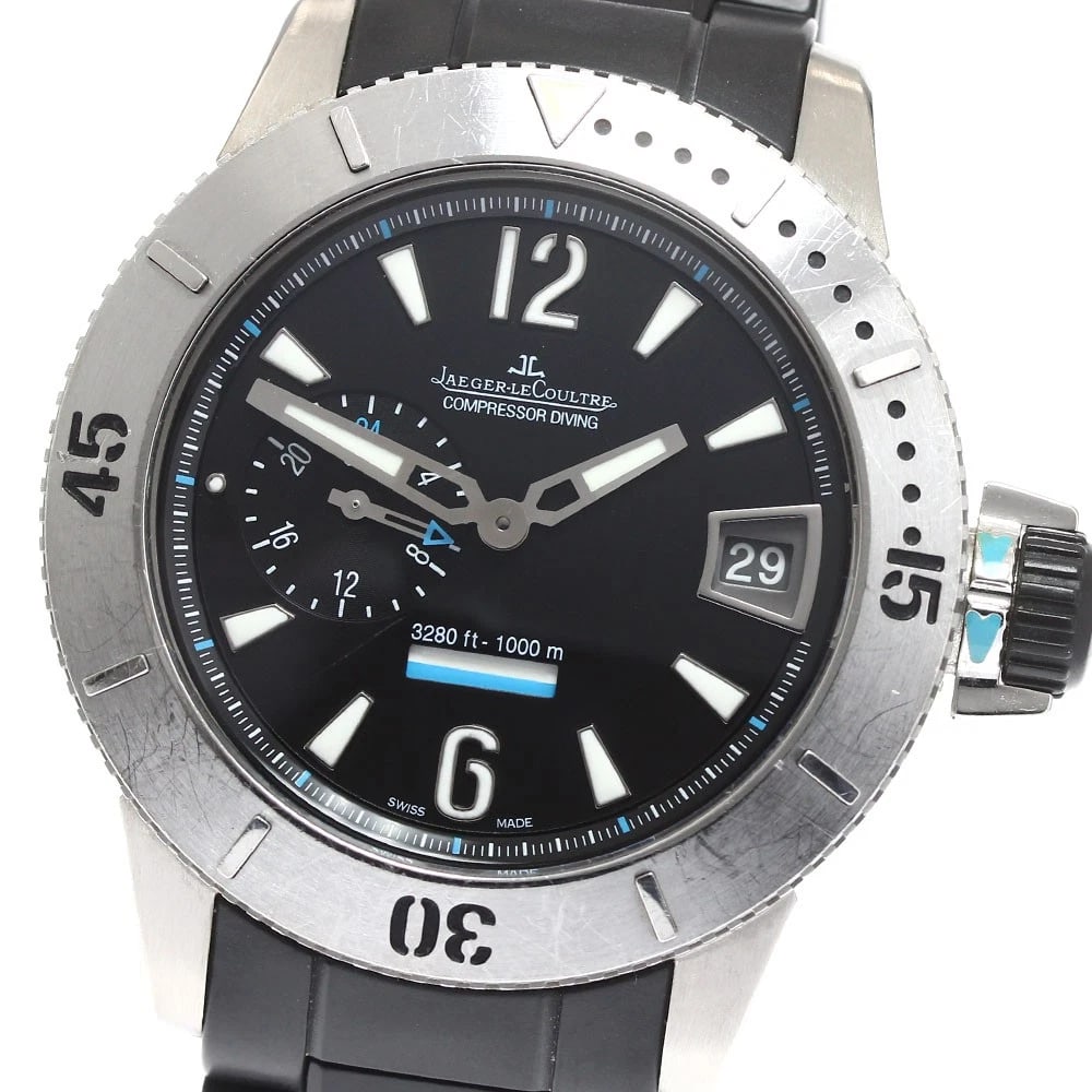 JAEGER-LECOULTRE MASTER AUTOMATIC WATCH: JAEGER-LECOULTRE Master Automatic Watch Brand: JAEGER-LECOULTRE Type: Wristwatch Material: Band Material Rubber / titanium, Case Material titanium Color: Band Color black, Dial Colorblack, Case