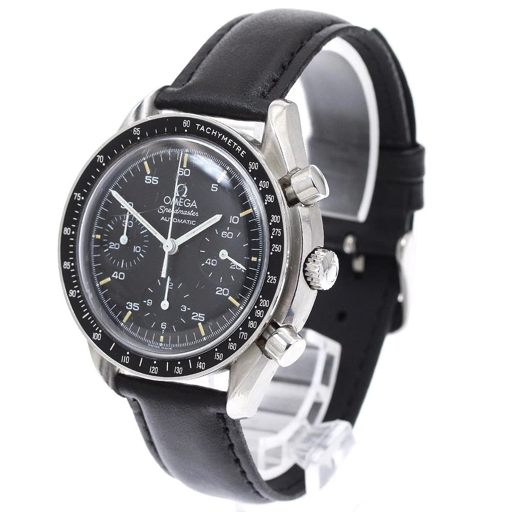 OMEGA SPEEDMASTER CHRONOGRAPH BLACK AUTOMATIC WATCH - 2