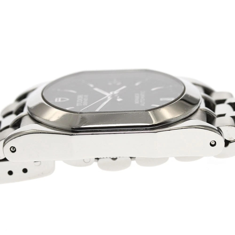 TUDOR MONARCH DATE BLACK AUTOMATIC WATCH - 4