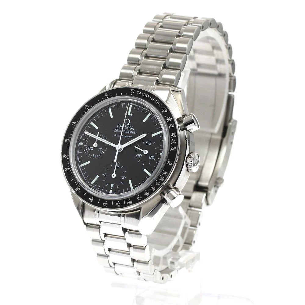 OMEGA SPEEDMASTER CHRONOGRAPH BLACK AUTOMATIC WATCH - 2