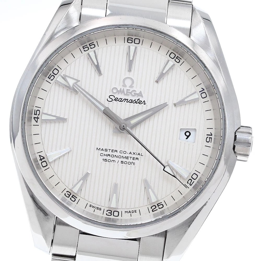 OMEGA SEAMASTER AQUA TERRA COAXIAL: OMEGA Seamaster Aqua Terra Coaxial Brand: OMEGA Type: Wristwatch Material: Band Material Stainless Steel, Case Material Stainless Steel Color: Band Color Silver, Dial ColorSilver, Case ColorSilver Siz