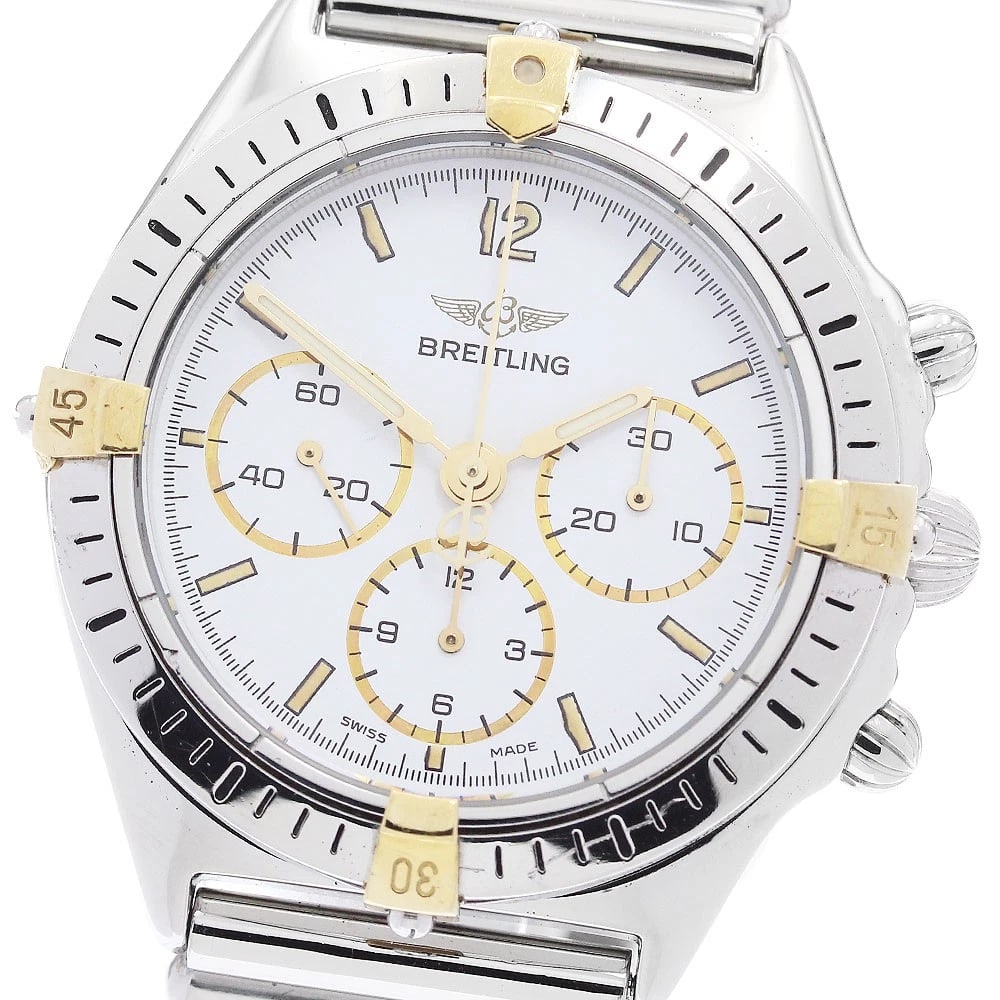 BREITLING CALLISTO LEMANIA CHRONOGRAPH WATCH: BREITLING Callisto Lemania Chronograph Watch Brand: BREITLING Type: Wristwatch Material: Band Material Stainless Steel, Case Material Stainless Steel Color: Band Color Silver, Dial Colorwhite, Case Co