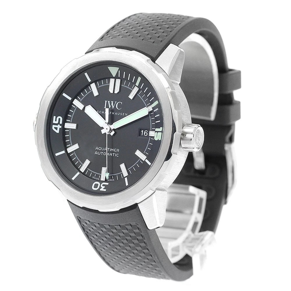 IWC SCHAFFHAUSEN AQUA TIMER DATE BLACK AUTOMATIC - 2