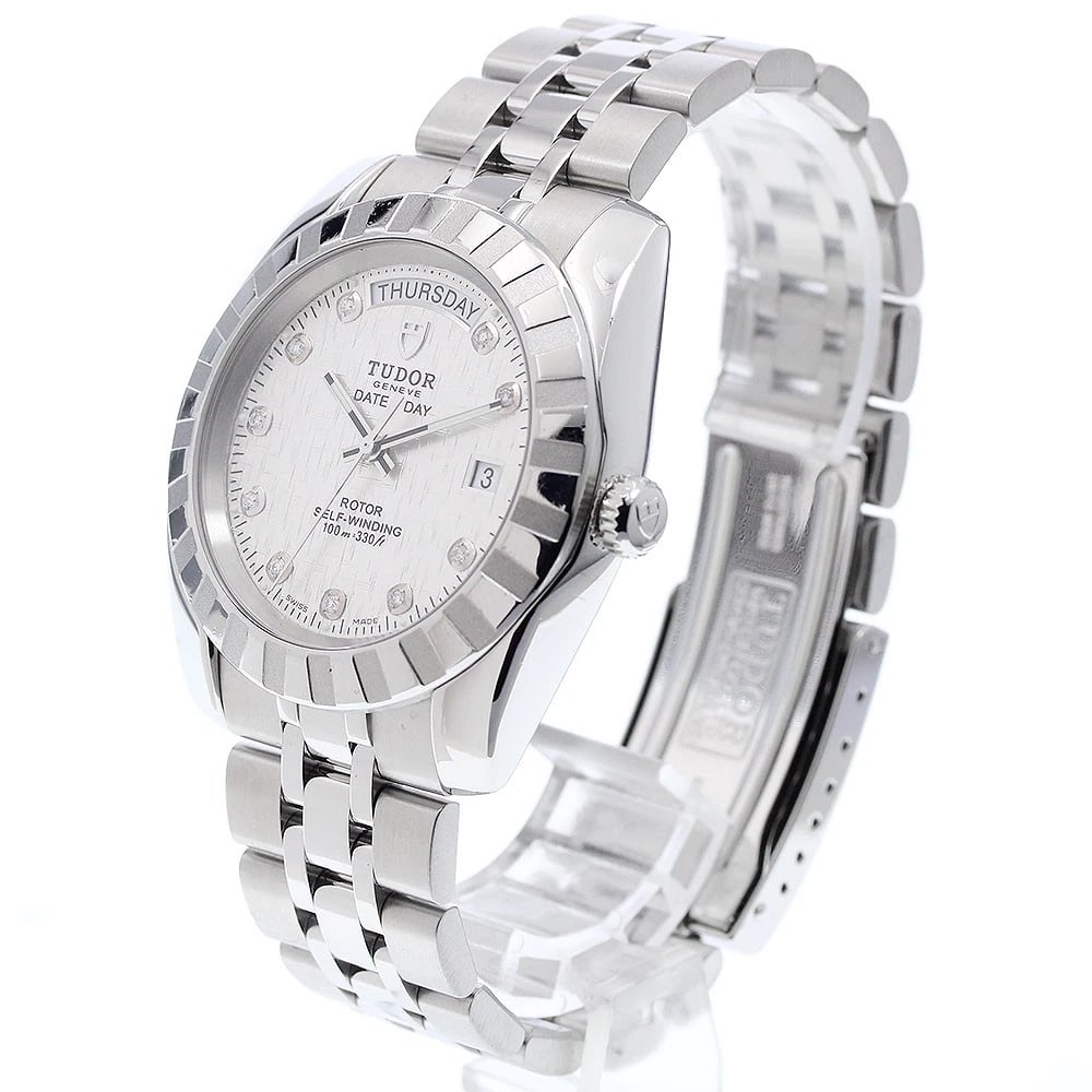 TUDOR CLASSIC DATE DIAMOND SILVER AUTOMATIC - 2