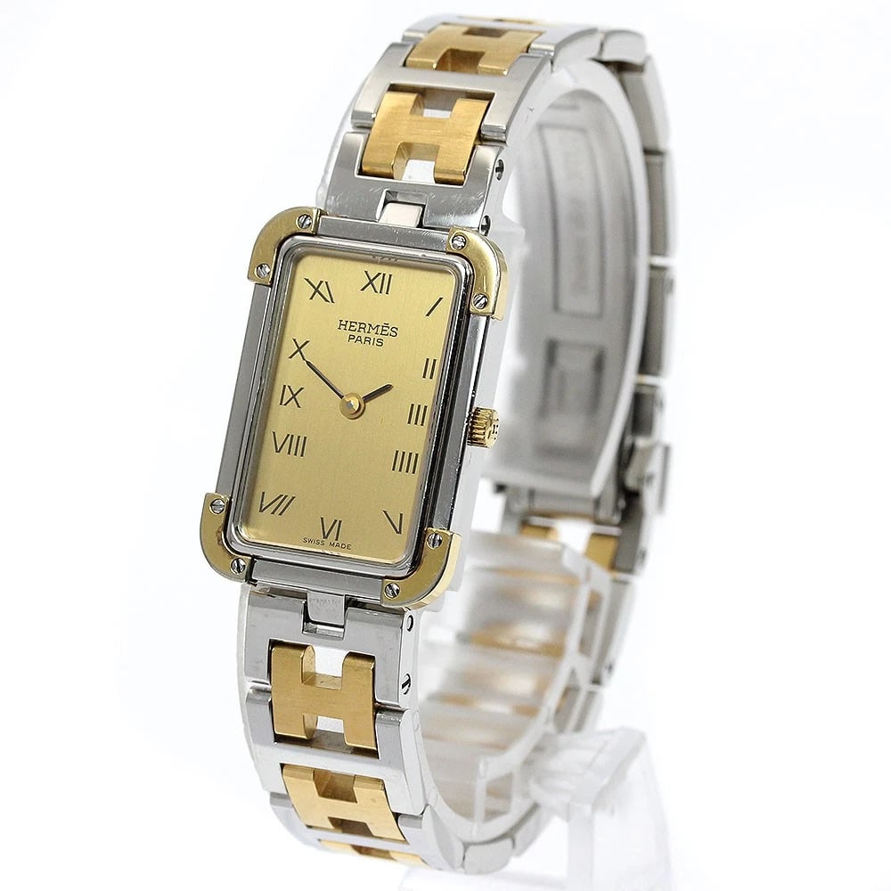 HERMES CLOJURE GOLD QUARTZ WATCH - 2