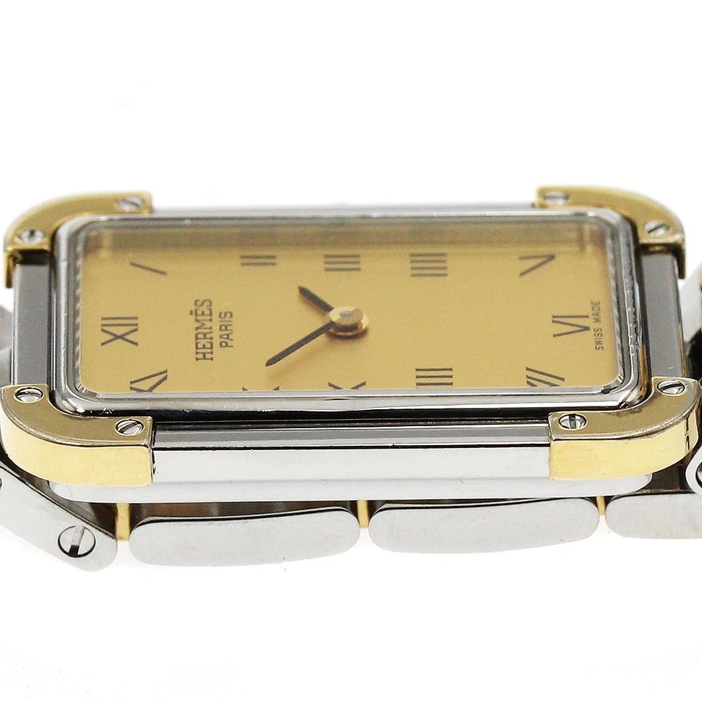 HERMES CLOJURE GOLD QUARTZ WATCH - 3